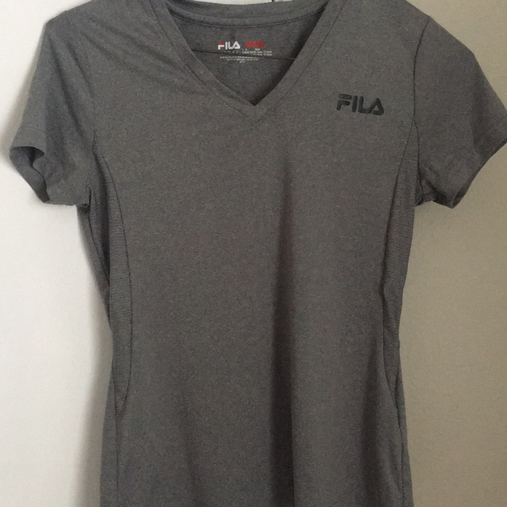 Gray girls FILA shirt